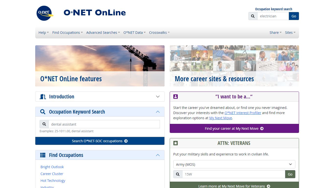 O*NET OnLine